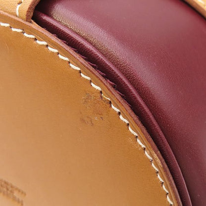 Hermes Handbag Muselière 2 Box Calf Rouge Vif X Natural X Havana Gold Hardware