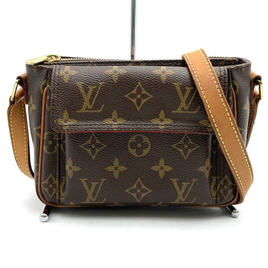 Louis Vuitton Vivacite PM M51165 Shoulder Bag Monogram Canvas Brown Ladies