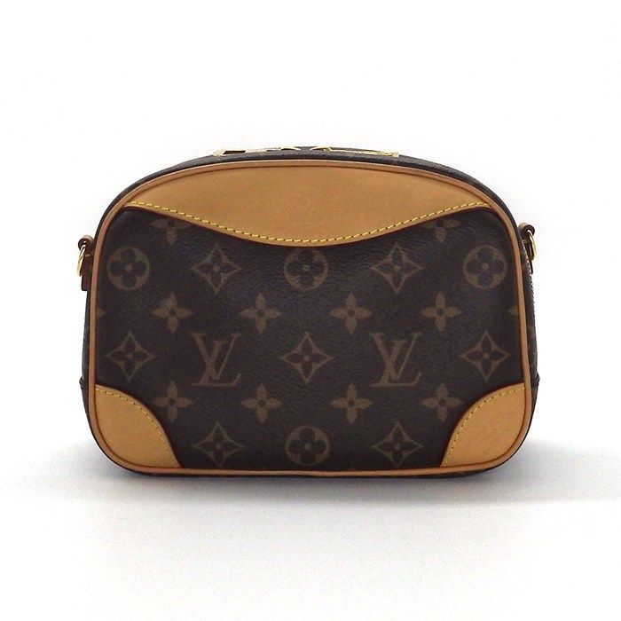Louis Vuitton Shoulder Bag Deauville MINI M45528 Monogram Canvas Beige Leather