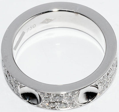 Louis Vuitton 18K White Gold Full Pavé Diamond Petite Bague Empreinte Ring