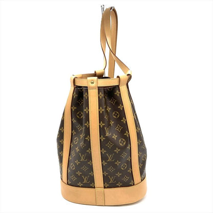 Louis Vuitton Randonnee PM Shoulder Bag M42243 Brown Gold Hardware Ar0032 Women