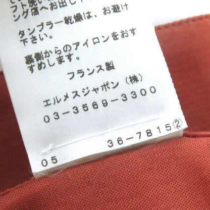 Hermes 100% Cotton Above Knee Length Mini Length Wrap Skirt With H Motif