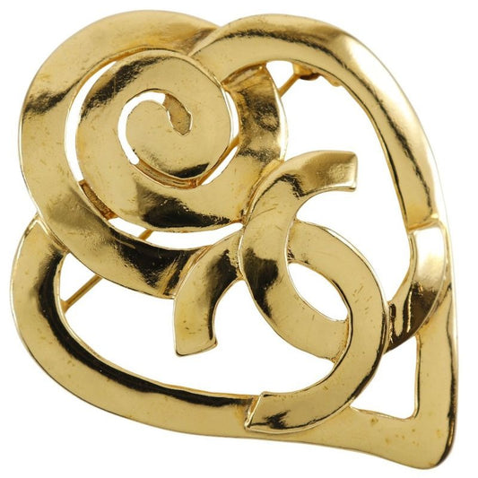 Chanel Gold Plated 95 P 19.4 g Brooch
