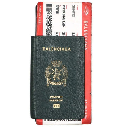 Balenciaga Passport Wallet Green
