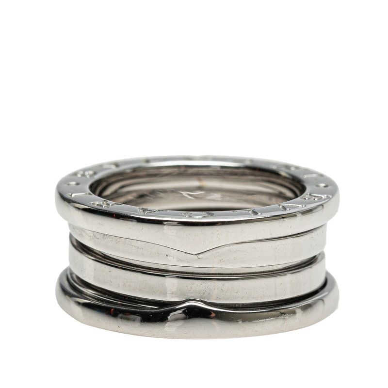 Bulgari Bee Zero One 2 Band Ring Ring #49 18K White Gold White Gold Ladies