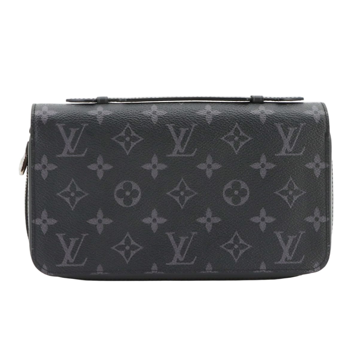 Louis Vuitton Monogram Eclipse Zippy XL Zip Around Wallet Black