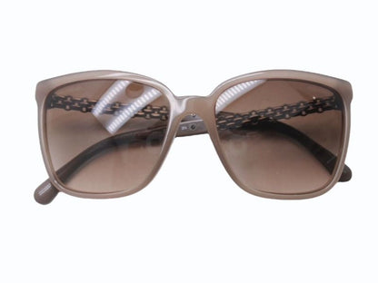 Chanel Sunglasses Chain Temple Acetate Metal Brown Silver Eyewear — view 2