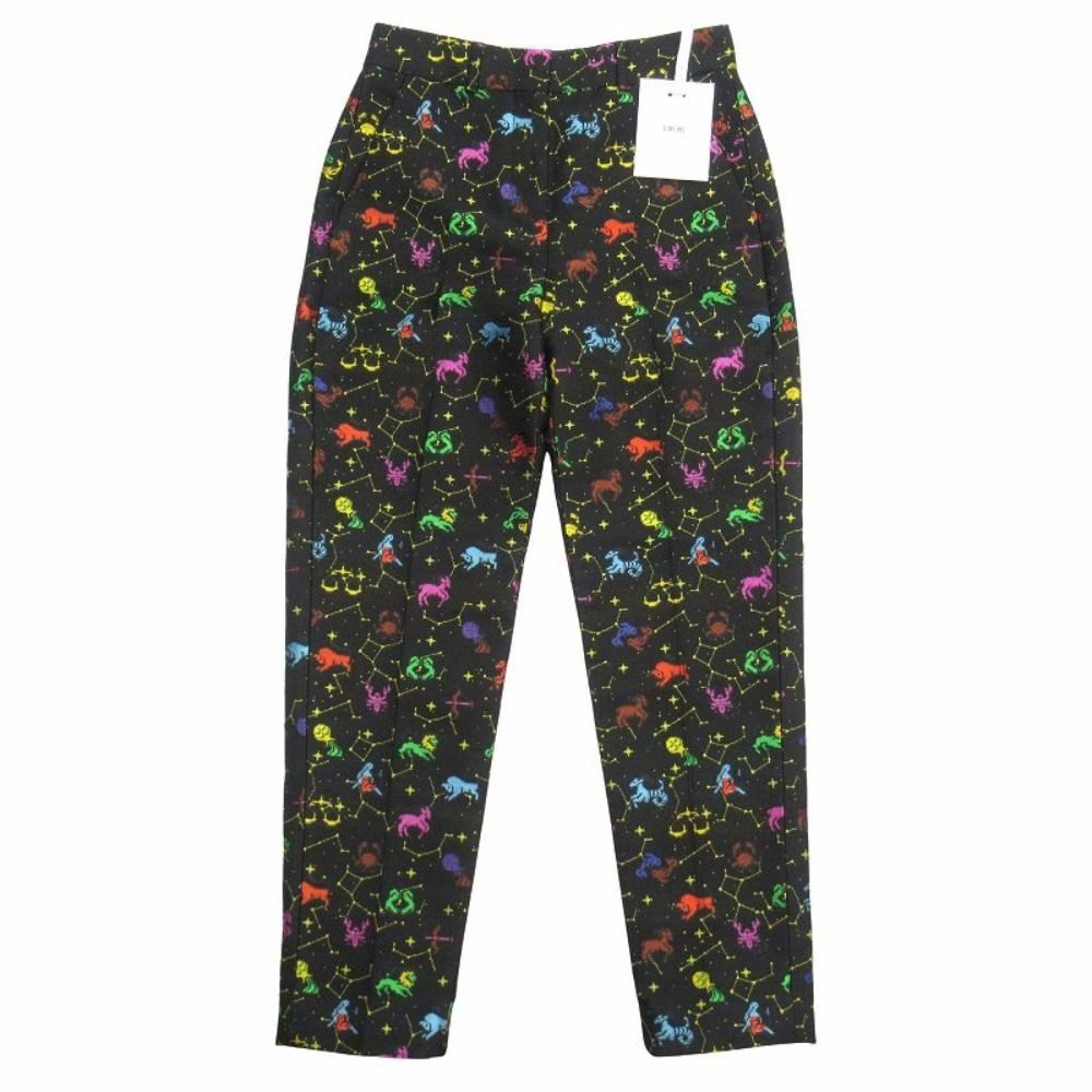 Dior Zodiac Pixel Constellation All Over Pattern Pants Jacquard Black