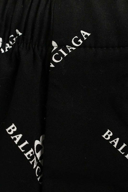 Balenciaga 746223 Tql14 Logo All Over Half Pants Men's 44