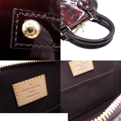 Louis Vuitton Alma BB Rayeur Amarante Monogram Vernis 2-Way Shoulder Bag — view 8
