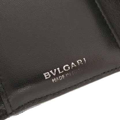 Bulgari Clip Denim Blue Trifold Wallet 1905 Bvlgari