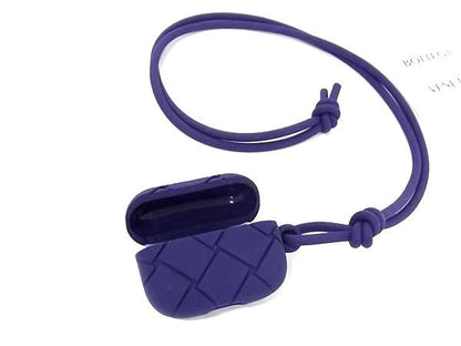 Bottega Veneta Intrecciato Rubber Airpods Pro Case Ipod Case Purple