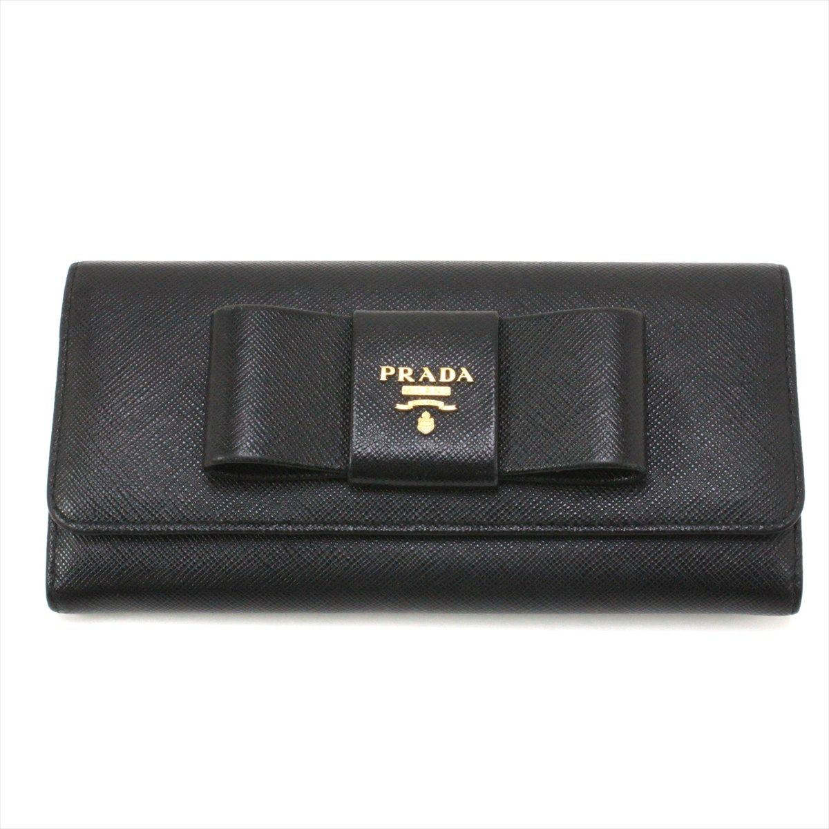 Prada Saffiano Bifold Long Wallet Black