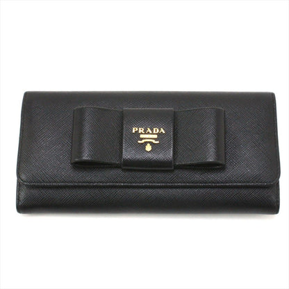Prada Saffiano Bifold Long Wallet Black