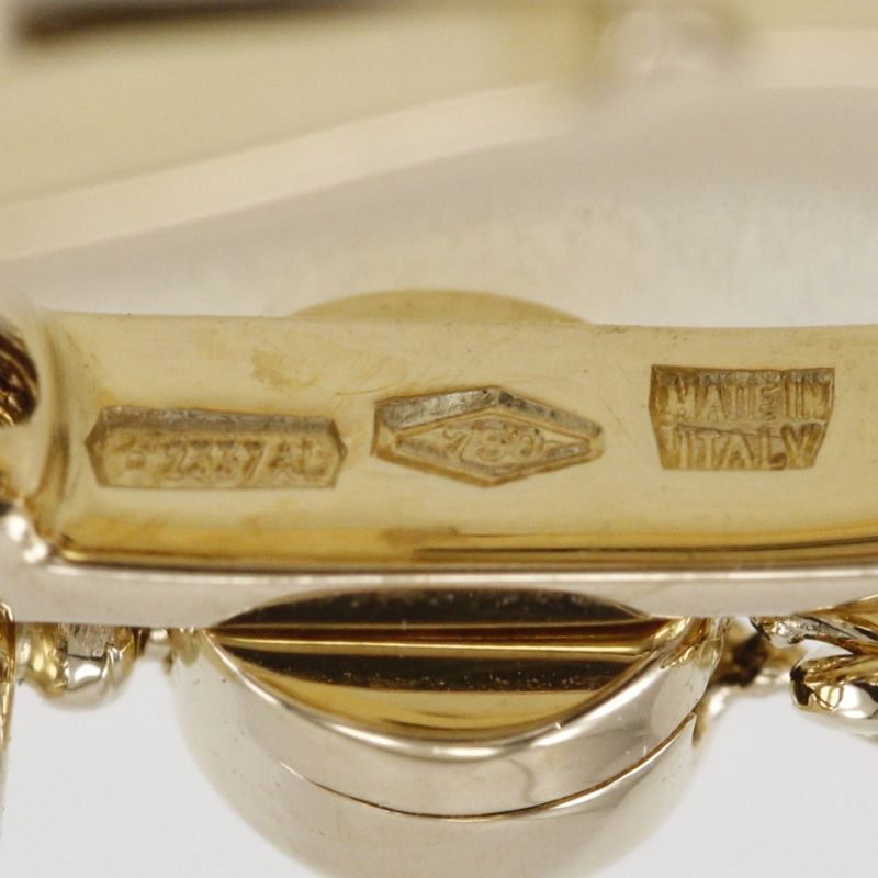 Bvlgari *only One Side 18K Yellow Gold Unisex 4.7g Ear Ring