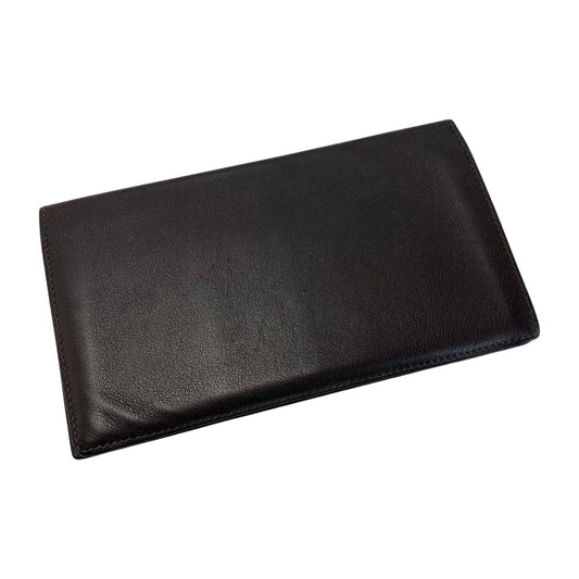 Hermes Citizen Twill Long Silk-in Brown Wallet Billfold Coin Purse None Men's