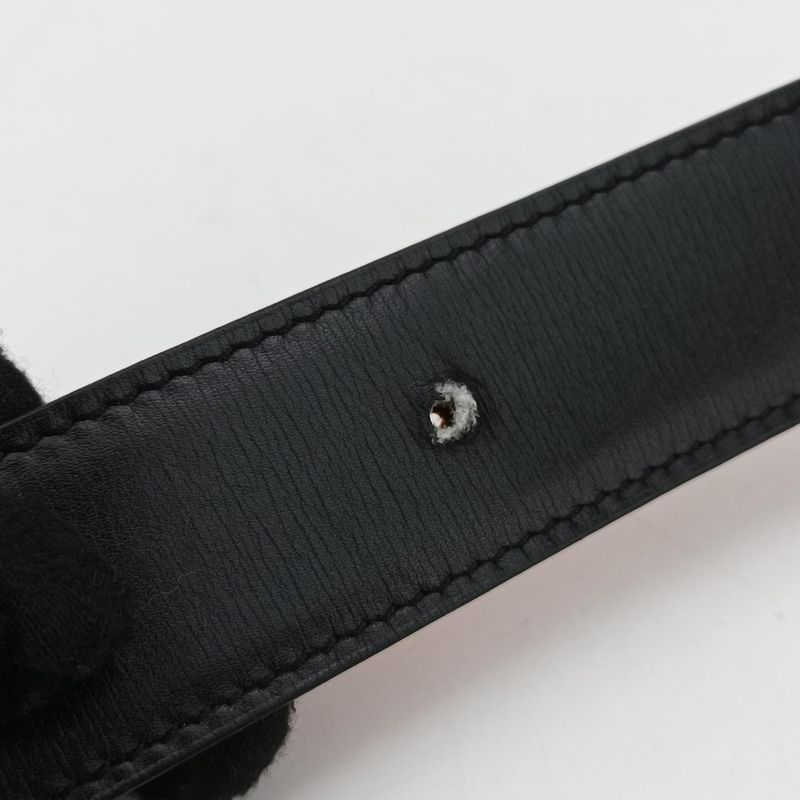 Hermes Vintage H Orange Leather M 85 CO