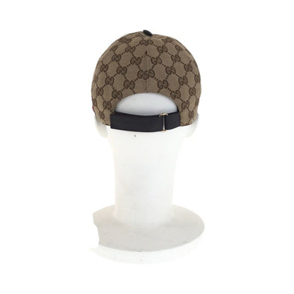 Gucci Sherry Line Size M/58cm (2283in) Beige Brown GG Canvas 200035 Cap Unisex