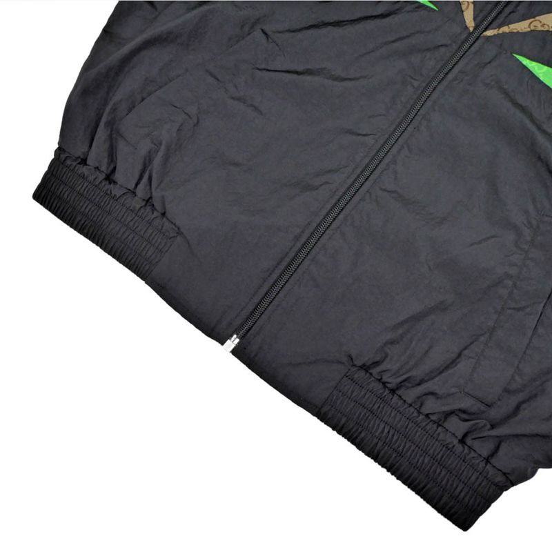 Gucci Nylon Zip Up Jacket XS Size Black 747061 Long Sleeve Nylon