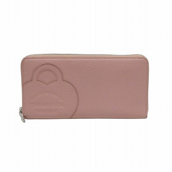 Tiffany & Co. Return to Large Zip Wallet Pink Leather