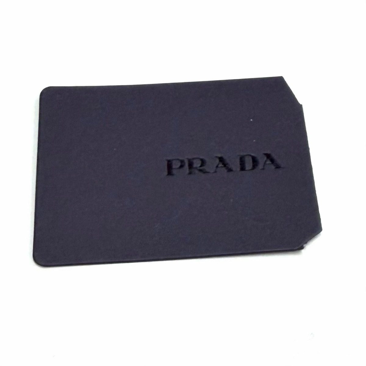 Prada Triangle Logo Stripe Leather Canvas Tote Brown White — view 13