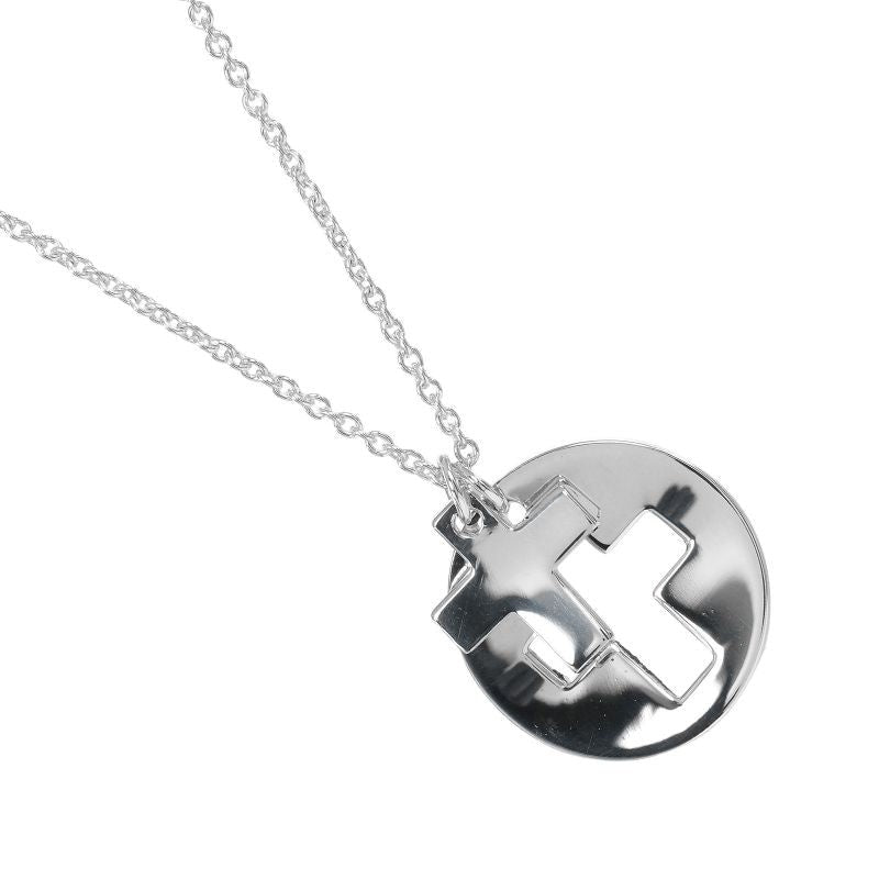 Tiffany & Co Stencil Cross Silver 925 3.18 g Necklace