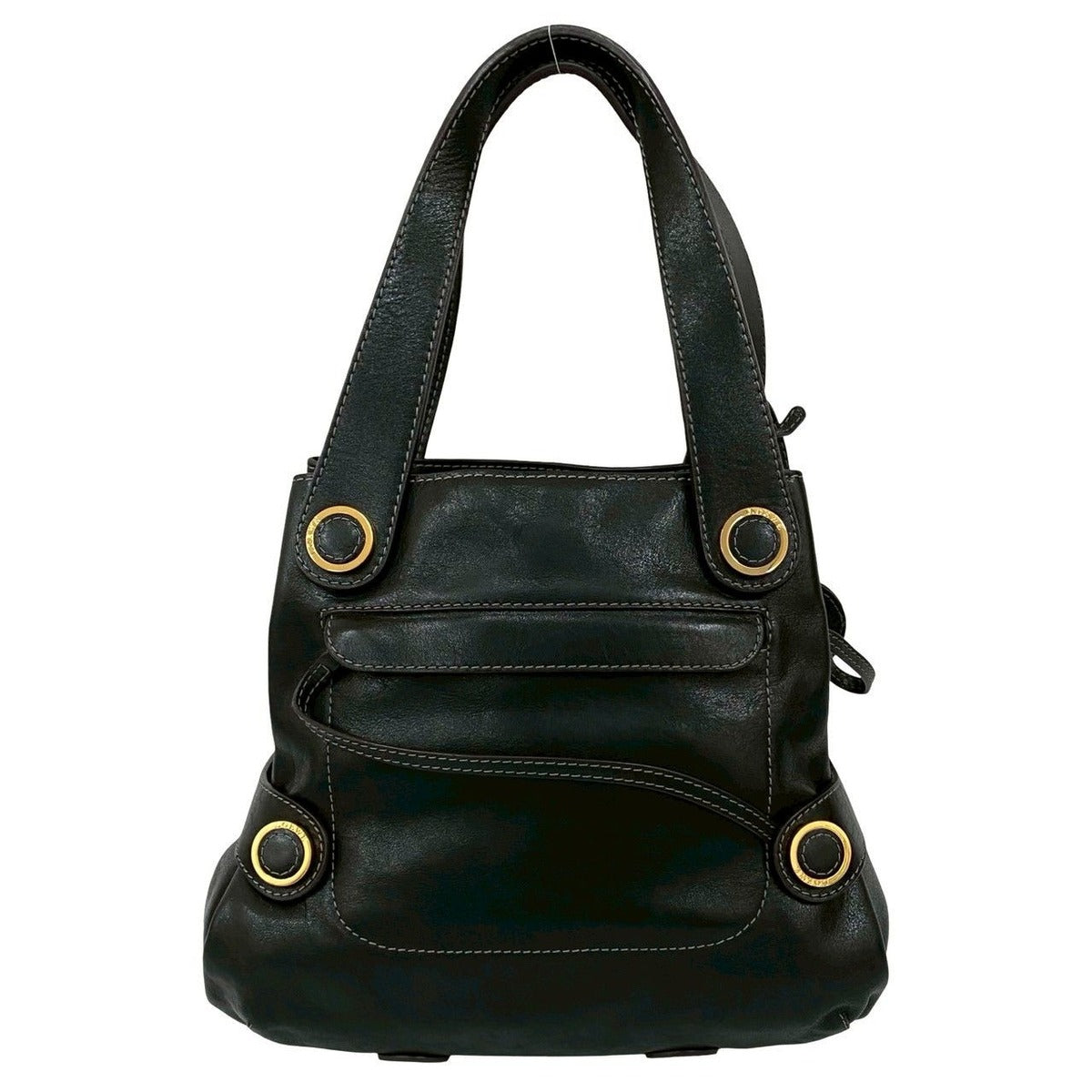 Loewe Anagram Logo Leather Tote Shoulder Bag — view 3