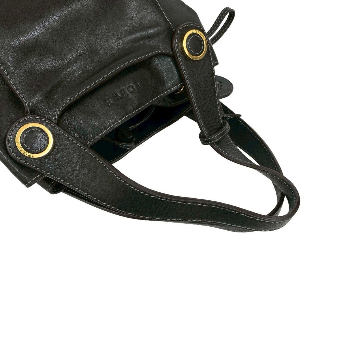 Loewe Anagram Logo Leather Tote Shoulder Bag — view 4