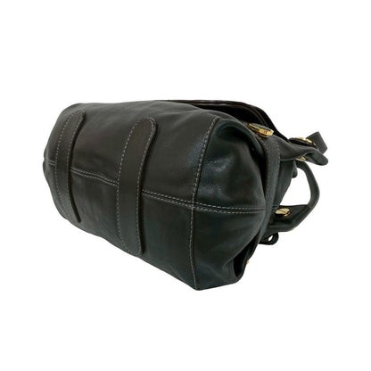 Loewe Anagram Logo Leather Tote Shoulder Bag — view 8