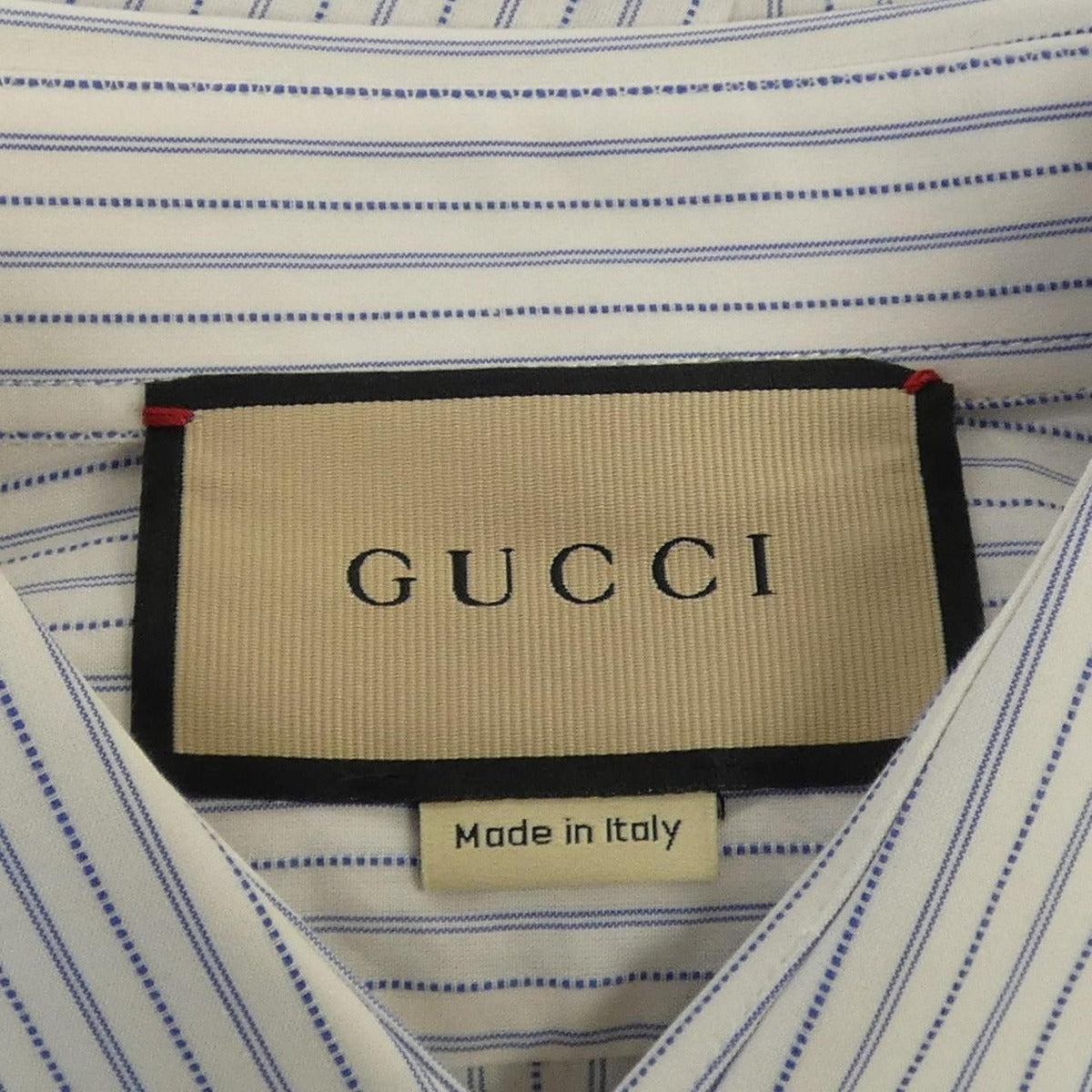 Gucci Shirt White 38 Blue Stripe — view 4