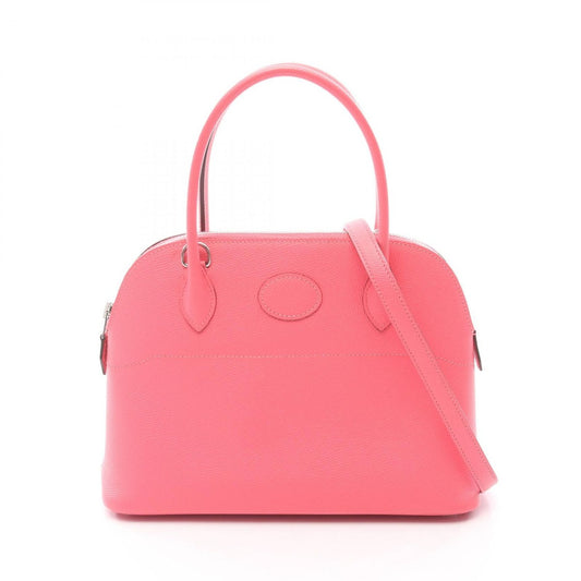 Hermes Handbag Bolide 27 Rose Azalea Leather