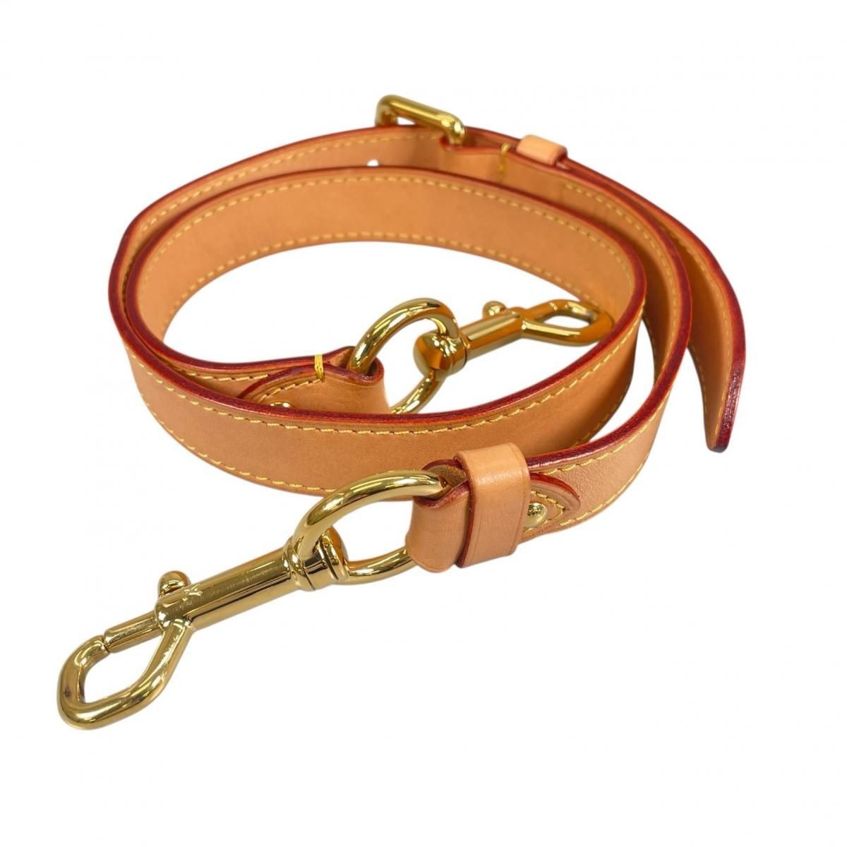 Louis Vuitton Leather Shoulder Strap Bandouliere Beige