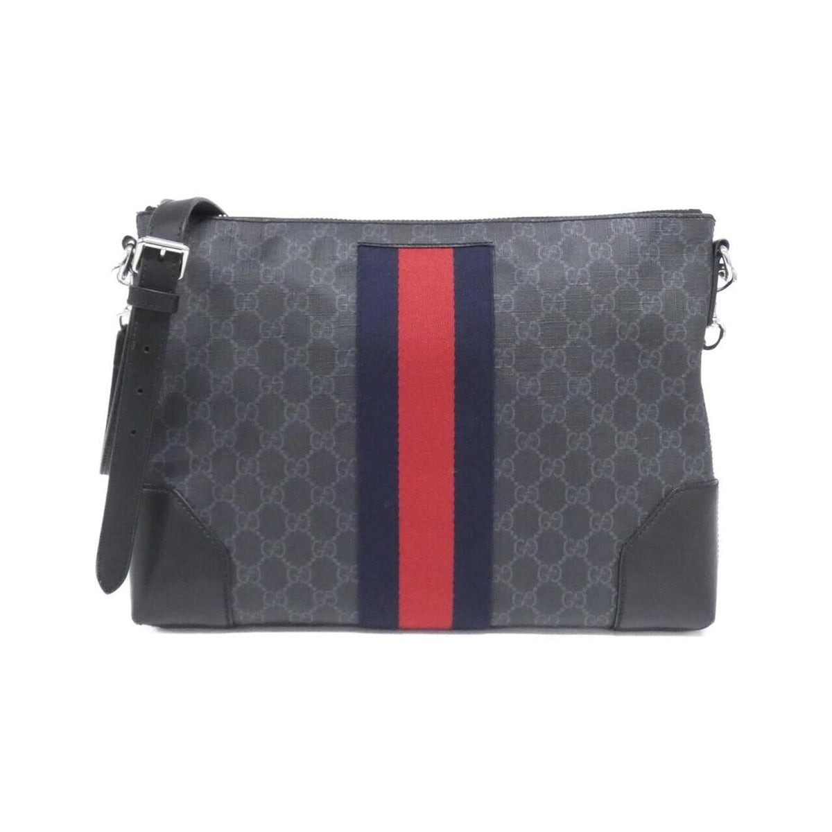 Gucci Shoulder Bag Canvas Black