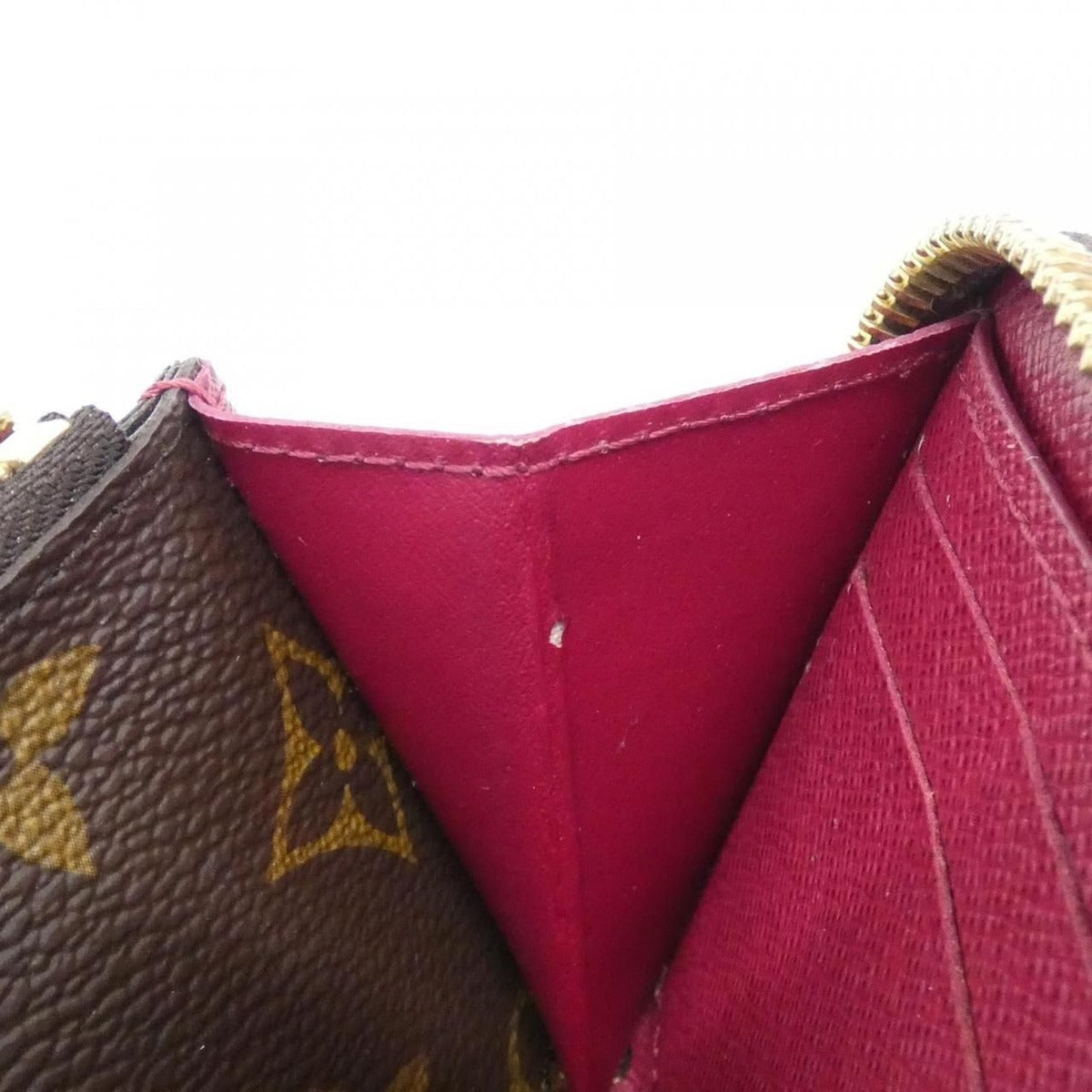 Louis Vuitton Monogram Portefeuille Clemence Wallet Brown Marron — view 6