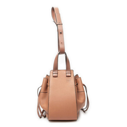 Loewe Small Drawstring Hammock Salon Pink Grain Calfskin Leather Messenger Bag