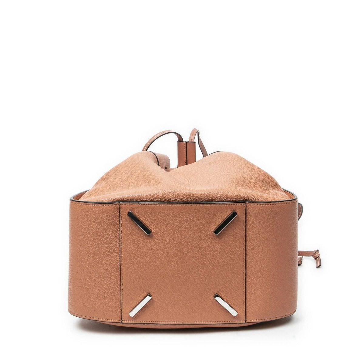 Loewe Small Drawstring Hammock Salon Pink Grain Calfskin Leather Messenger Bag — view 6