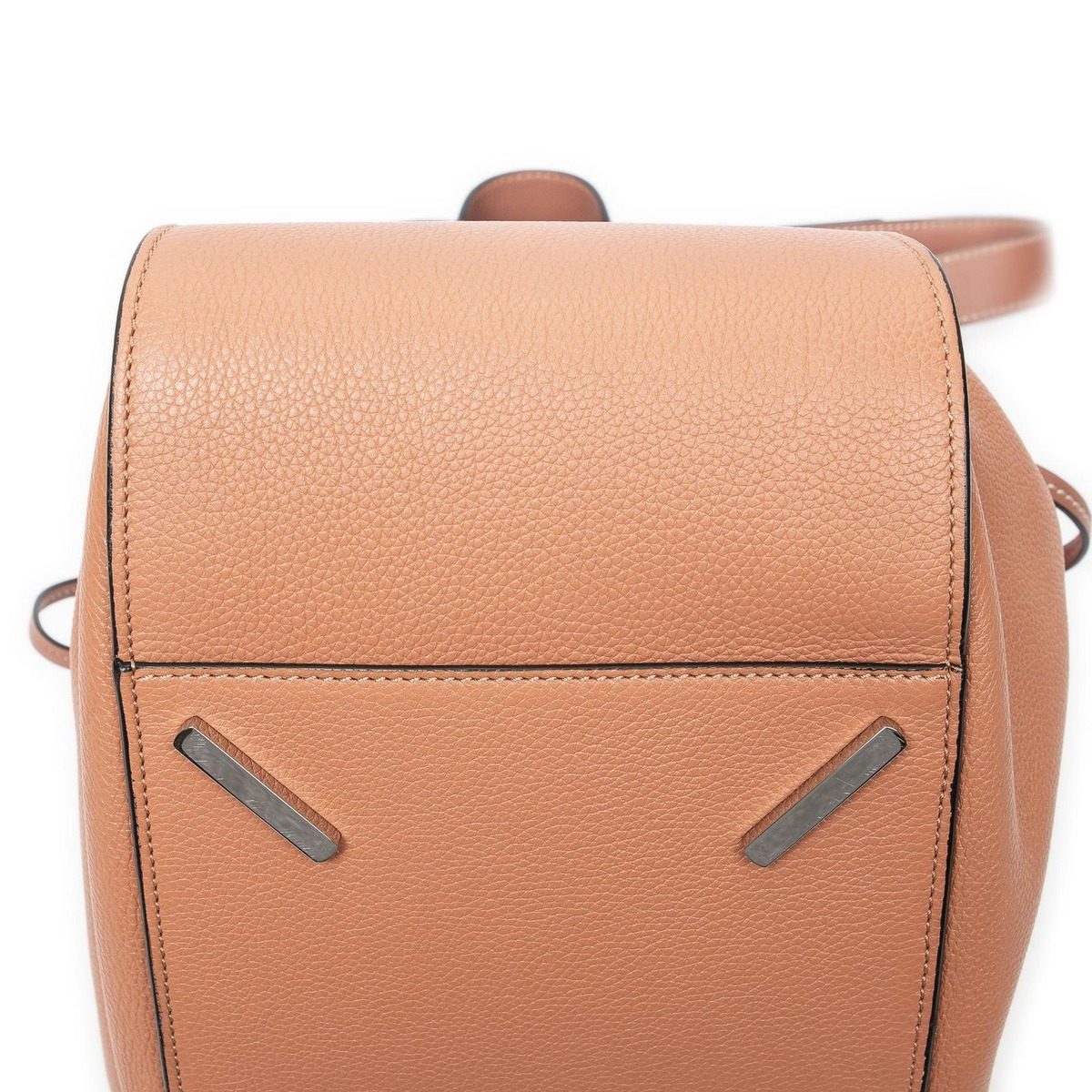 Loewe Small Drawstring Hammock Salon Pink Grain Calfskin Leather Messenger Bag — view 7