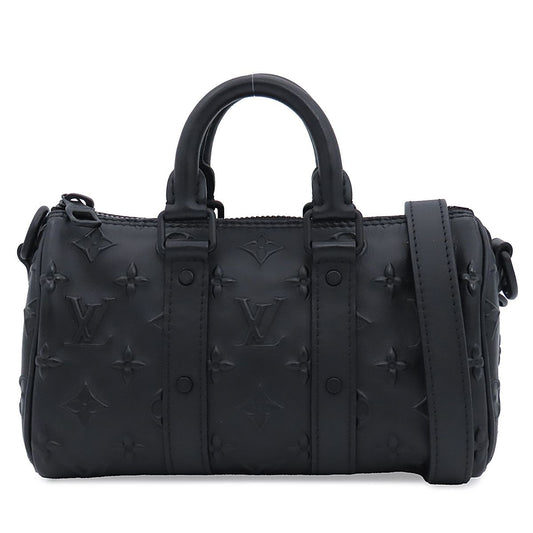 Louis Vuitton Keepall XS Black Monogram Seal 2-Way Shoulder Bag