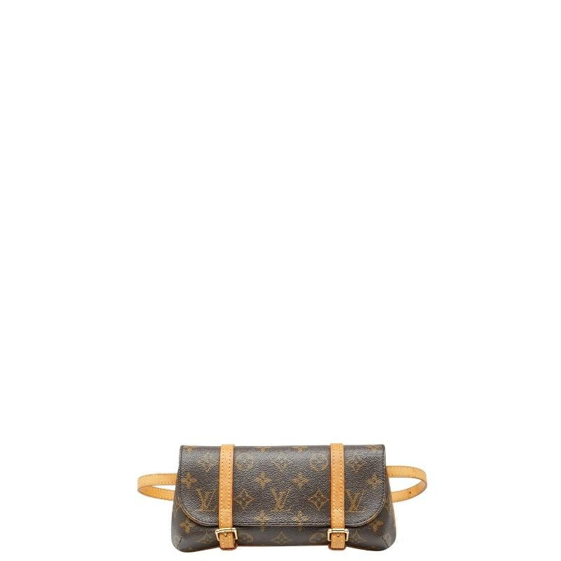 Louis Vuitton Monogram Pochette Marel Waist Bag Body Brown