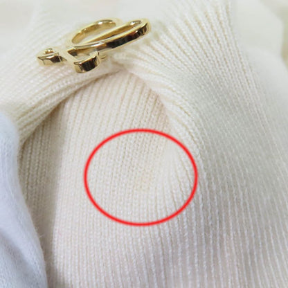 LOEWE S359y16k24 100% Cashmere Long Sleeve Knit Cardigan With Logo Hardware