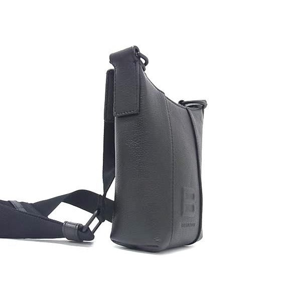 Balenciaga Hourglass Leather Crossbody Bag Black Bp4488 — view 2