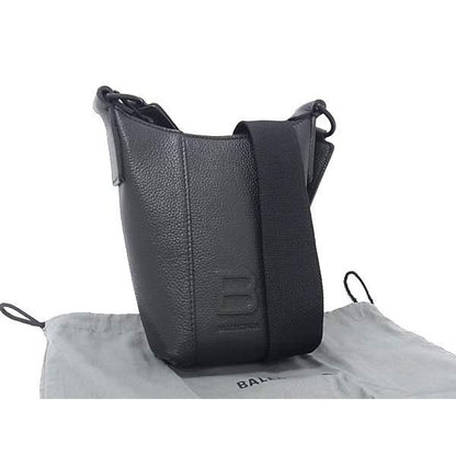 Balenciaga Hourglass Leather Crossbody Bag Black Bp4488