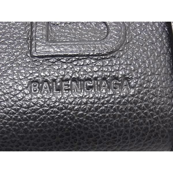 Balenciaga Hourglass Leather Crossbody Bag Black Bp4488 — view 9