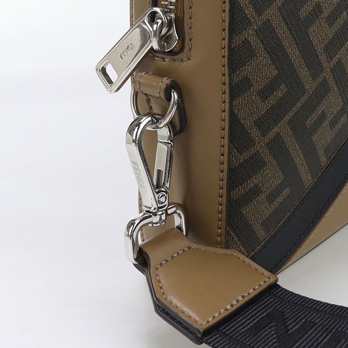 Fendi Camera Case Diagonal 7m.0286 Shoulder Bag Leather PVC Men's