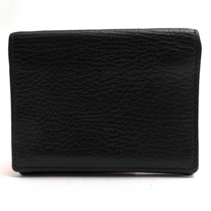 Gucci Wallet Ladies Women Leather Genuine Black 456126 Black Leather Card Case