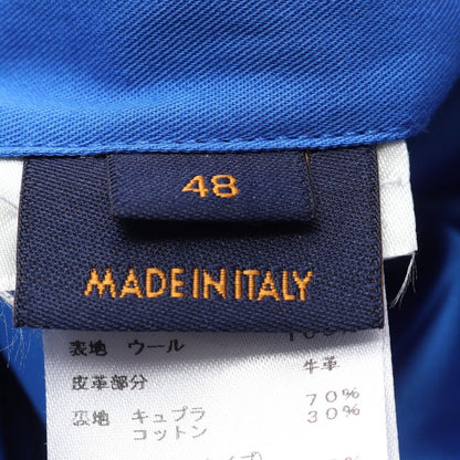Louis Vuitton Stadium Jean Puppet Baseball Jacket Varsity Wool Leather Blue White. Multicolor — view 6