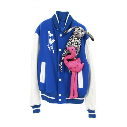 Louis Vuitton Stadium Jean Puppet Baseball Jacket Varsity Wool Leather Blue White. Multicolor