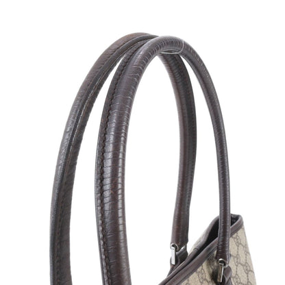 Gucci GG Supreme Leather Tote Shoulder Hand Brown — view 2