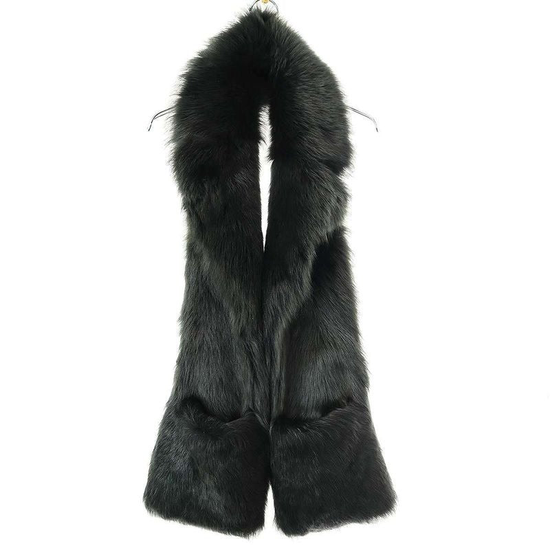 Bottega Veneta 22 AW Lambskin Fur Vest Scarf V27 W0 Green