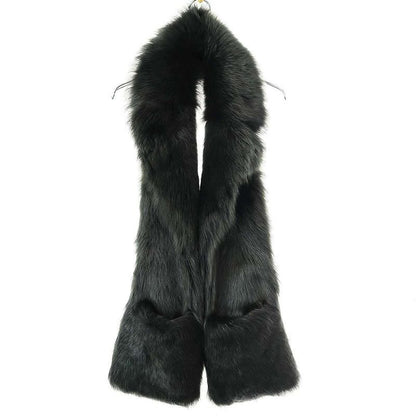 Bottega Veneta 22 AW Lambskin Fur Vest Scarf V27 W0 Green